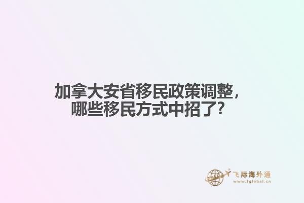 加拿大安省移民政策調(diào)整，哪些移民方式中招了？