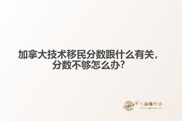 加拿大技術(shù)移民分?jǐn)?shù)跟什么有關(guān)，分?jǐn)?shù)不夠怎么辦？