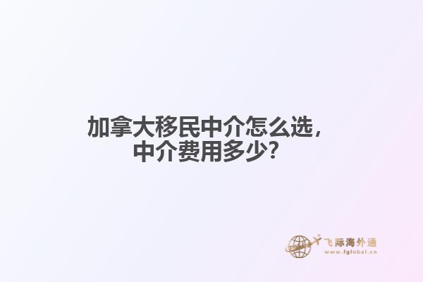 加拿大移民中介怎么選，中介費(fèi)用多少？