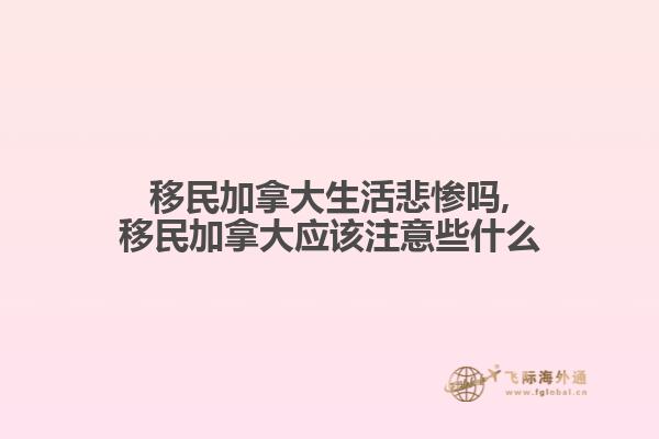 移民加拿大生活悲慘嗎,移民加拿大應該注意些什么