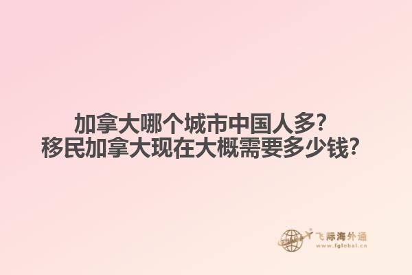 加拿大哪個城市中國人多？