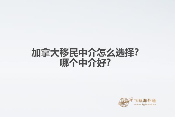 加拿大移民中介怎么選擇？哪個中介好？