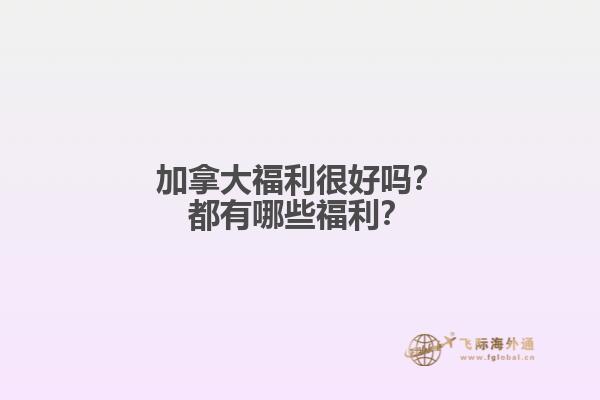 加拿大福利很好嗎？都有哪些福利？