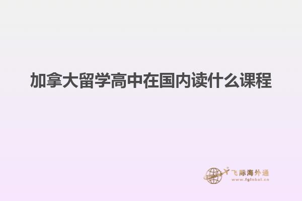 加拿大留學高中在國內讀什么課程