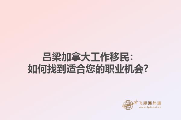 呂梁加拿大工作移民：如何找到適合您的職業(yè)機會？