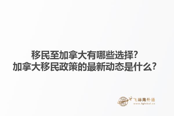 移民至加拿大有哪些選擇？加拿大移民政策的最新動(dòng)態(tài)是什么？1.jpg
