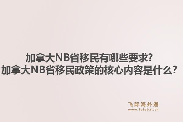 加拿大NB省移民有哪些要求？加拿大NB省移民政策的核心內(nèi)容是什么？1.jpg