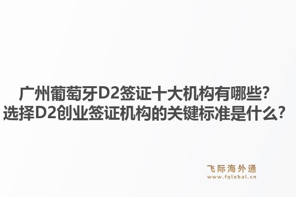 廣州葡萄牙D2簽證十大機構(gòu)有哪些？選擇D2創(chuàng)業(yè)簽證機構(gòu)的關(guān)鍵標準是什么？1.jpg