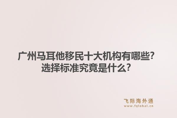 廣州馬耳他移民十大機構有哪些？選擇標準究竟是什么？1.jpg