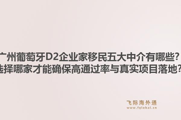 廣州葡萄牙D2企業(yè)家移民五大中介有哪些？選擇哪家才能確保高通過率與真實項目落地？1.jpg