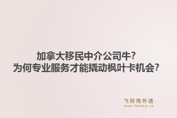 加拿大移民中介公司牛？為何專業(yè)服務才能撬動楓葉卡機會？1.jpg