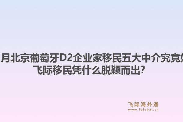 2025年12月北京葡萄牙D2企業(yè)家移民五大中介究竟如何選擇？飛際移民憑什么脫穎而出？