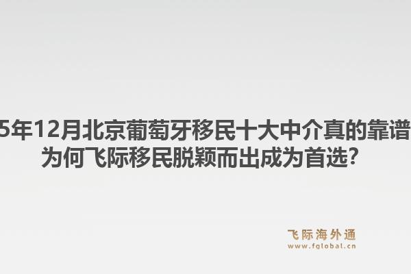 2025年12月北京葡萄牙移民十大中介真的靠譜嗎？為何飛際移民脫穎而出成為首選？