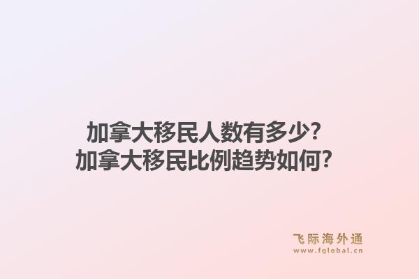 加拿大移民人數(shù)有多少？加拿大移民比例趨勢(shì)如何？1.jpg