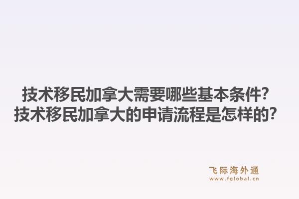 技術(shù)移民加拿大需要哪些基本條件？技術(shù)移民加拿大的申請(qǐng)流程是怎樣的？1.jpg
