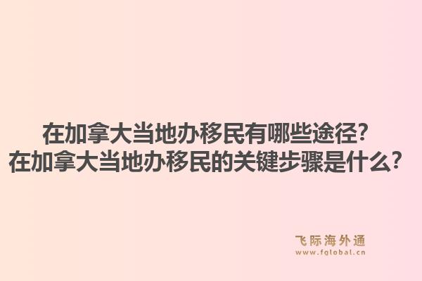 在加拿大當(dāng)?shù)剞k移民有哪些途徑？在加拿大當(dāng)?shù)剞k移民的關(guān)鍵步驟是什么？1.jpg