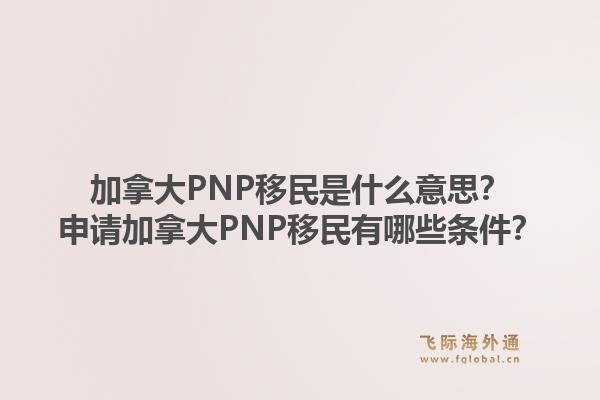 加拿大PNP移民是什么意思？申請(qǐng)加拿大PNP移民有哪些條件？1.jpg