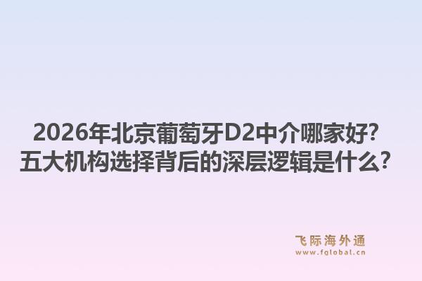 2026年北京葡萄牙D2中介哪家好？五大機(jī)構(gòu)選擇背后的深層邏輯是什么？1.jpg