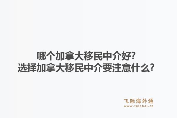哪個(gè)加拿大移民中介好？選擇加拿大移民中介要注意什么？1.jpg